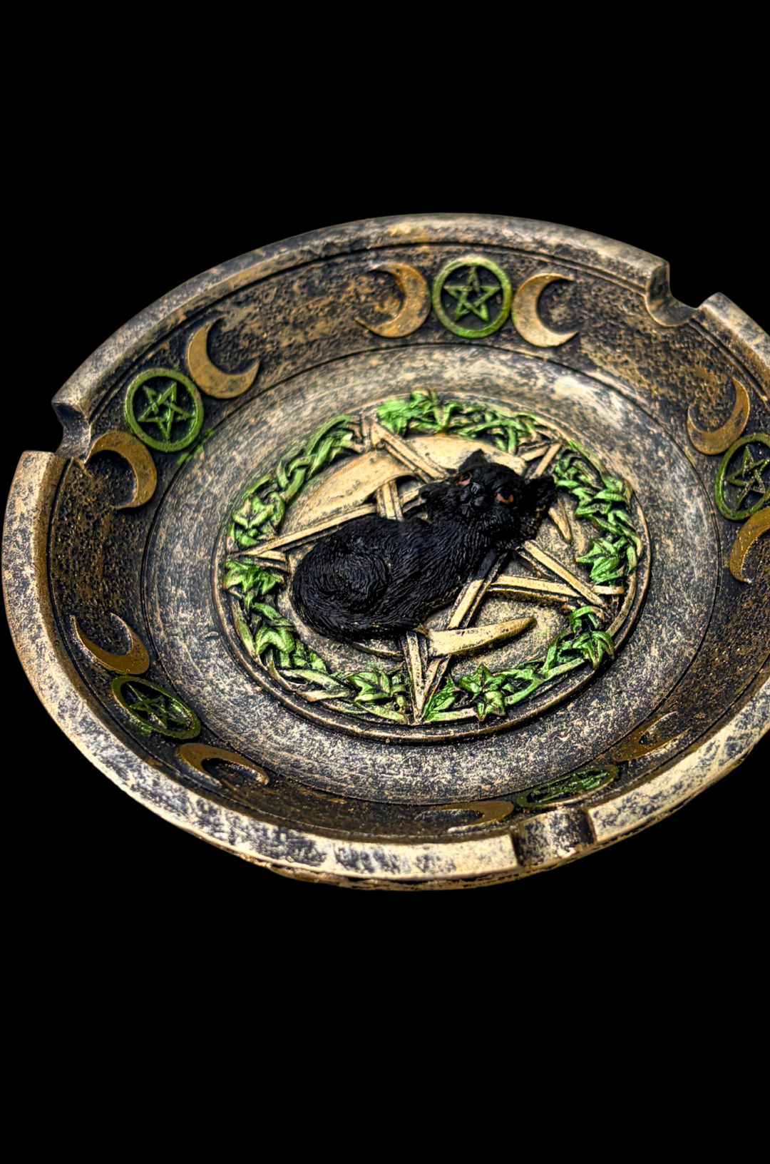 Magic Black Cat Ashtray
