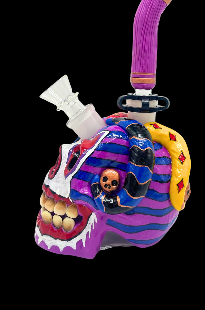 Undead Jester Skull Bong