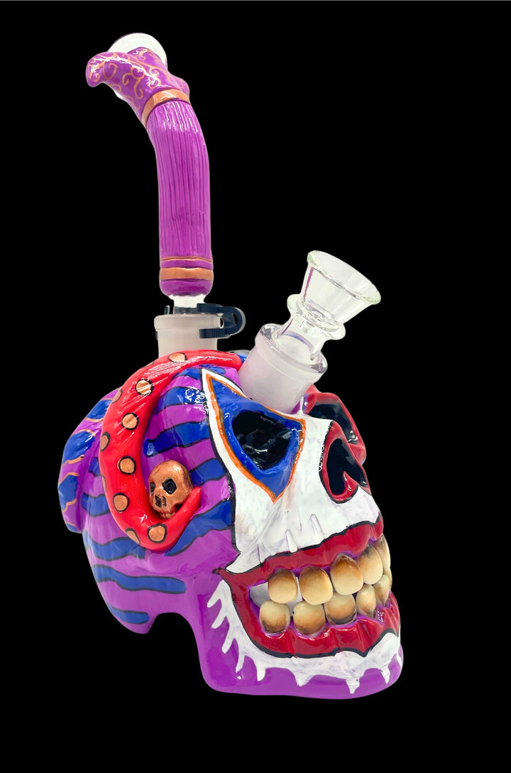 Undead Jester Skull Bong