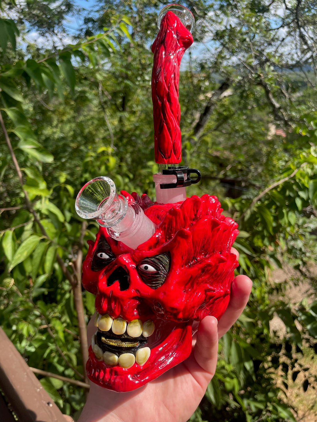 Highway to Hell Skull Bong