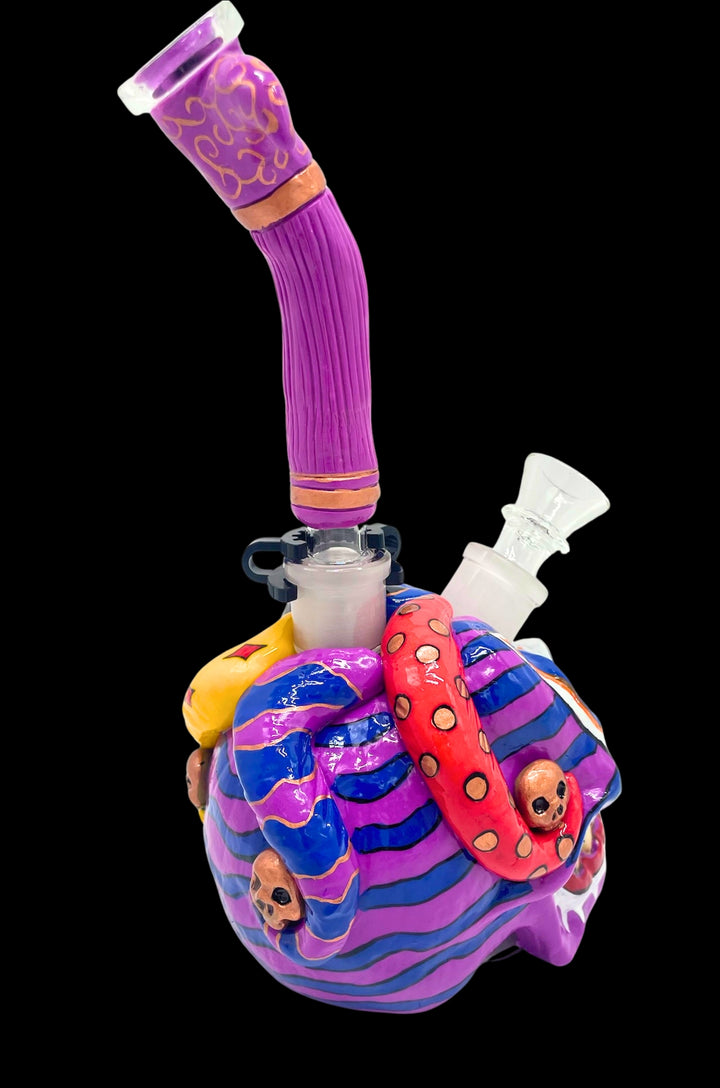 Undead Jester Skull Bong