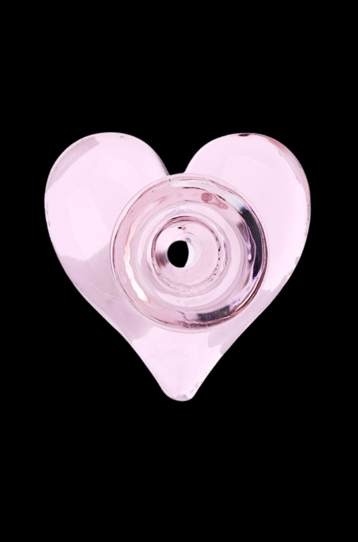 Pink Heart Glass Bowl | 14mm