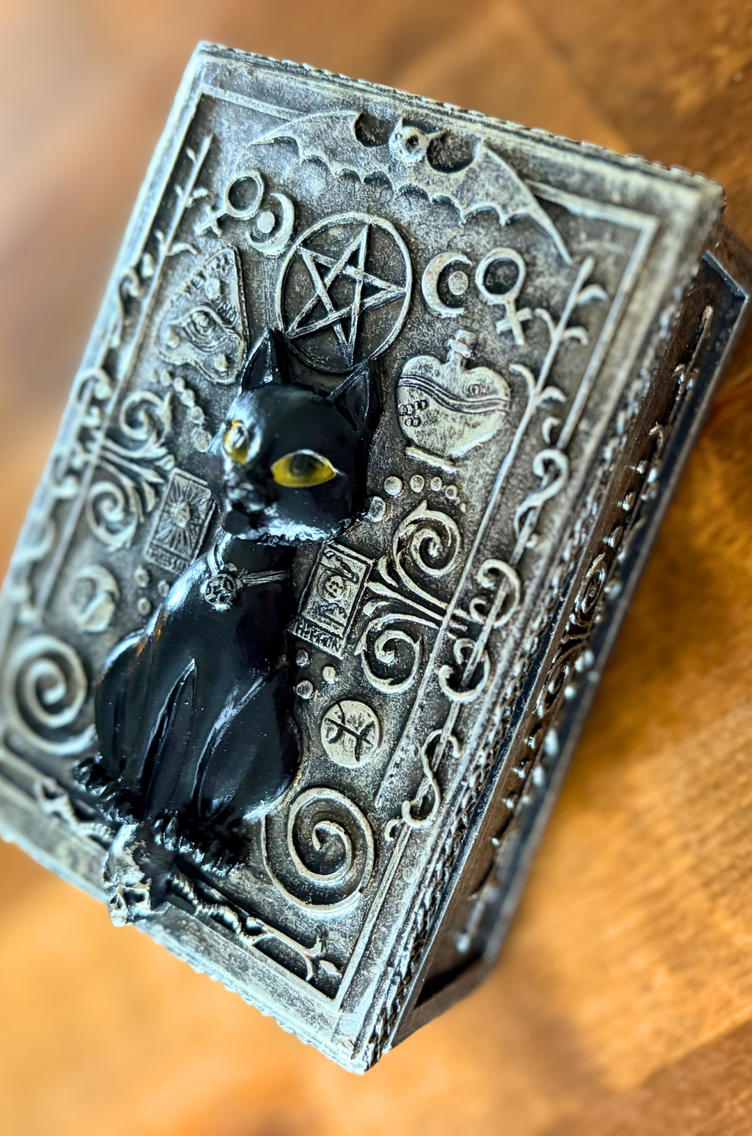 Magic Black Cat Stash Box
