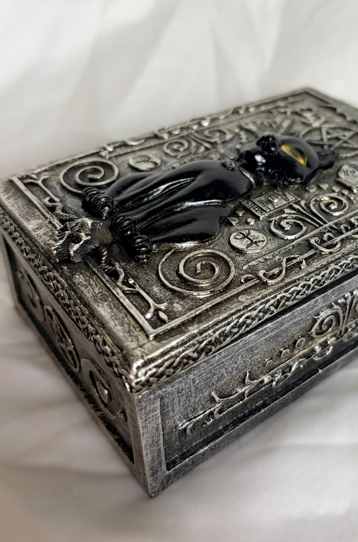 Magic Black Cat Stash Box