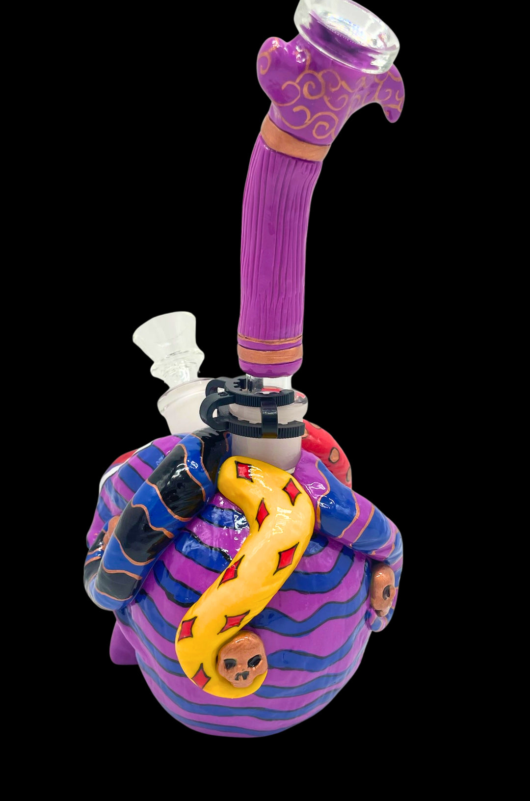 Undead Jester Skull Bong