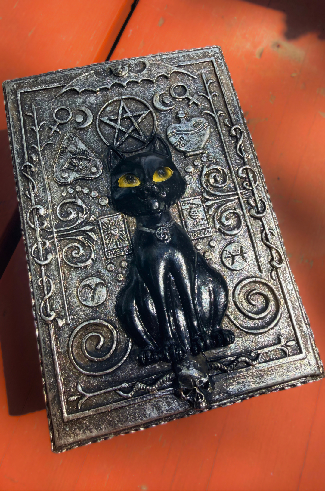 Magic Black Cat Stash Box