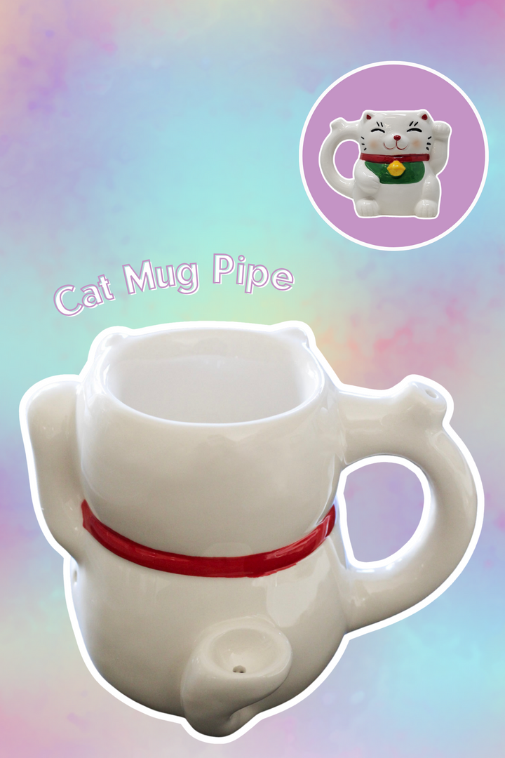 Lucky Cat Mug Pipe