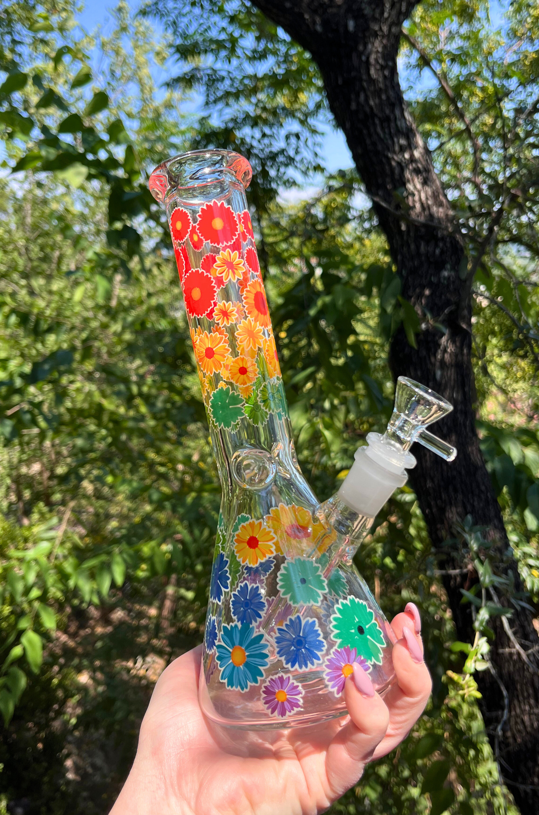 beautiful colorful bong