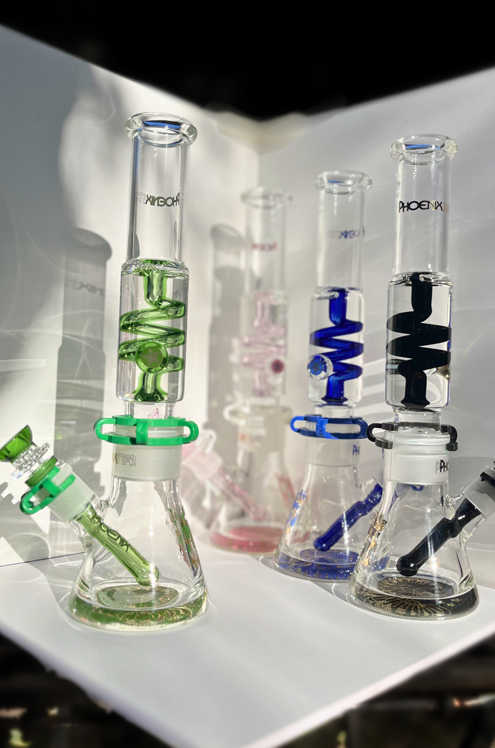 Glycerin Coil Beaker Bong