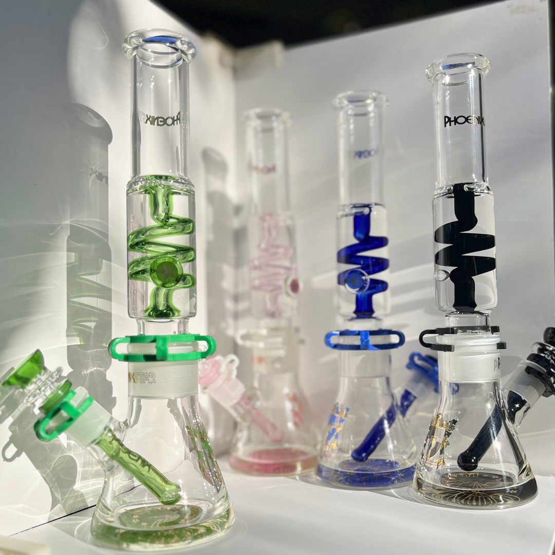 Glycerin Coil Beaker Bong