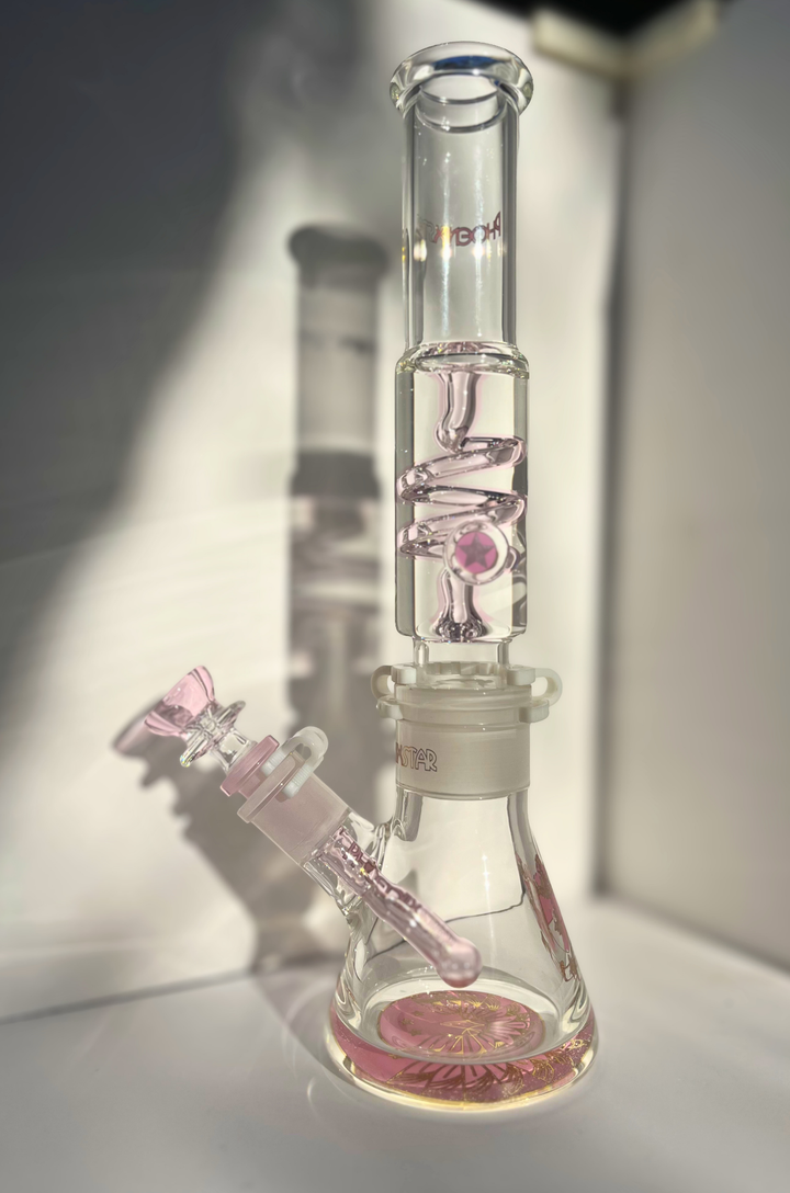 Glycerin Coil Beaker Bong