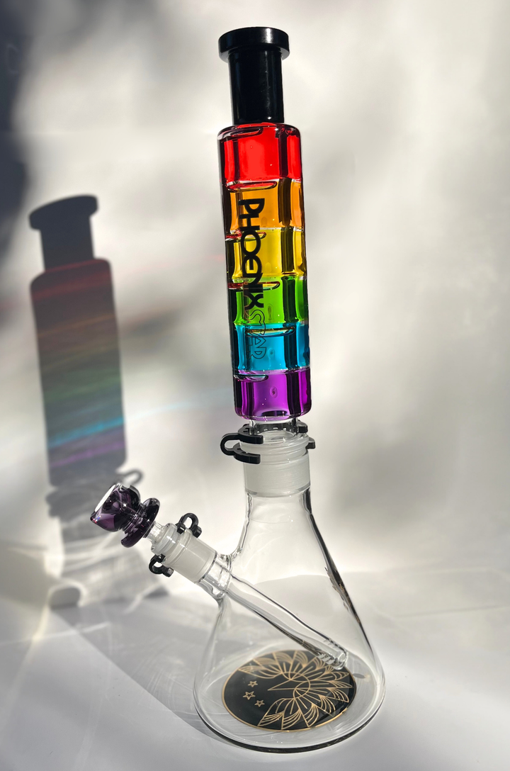 Rainbow Bazooka Glycerin Bong