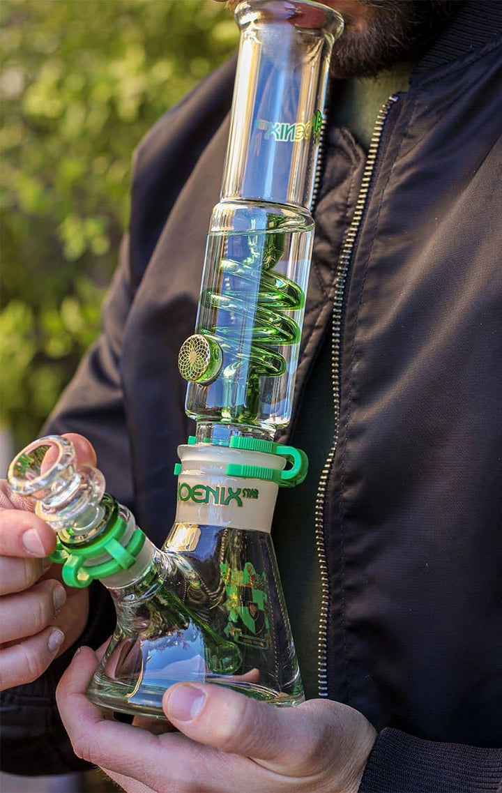 Glycerin Coil Beaker Bong
