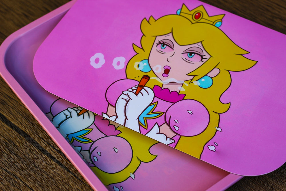 Stoner Princess Peach Magnetic Rolling Tray - The SWL Store 