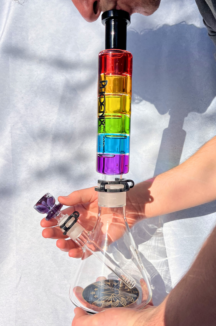 Rainbow Bazooka Glycerin Bong
