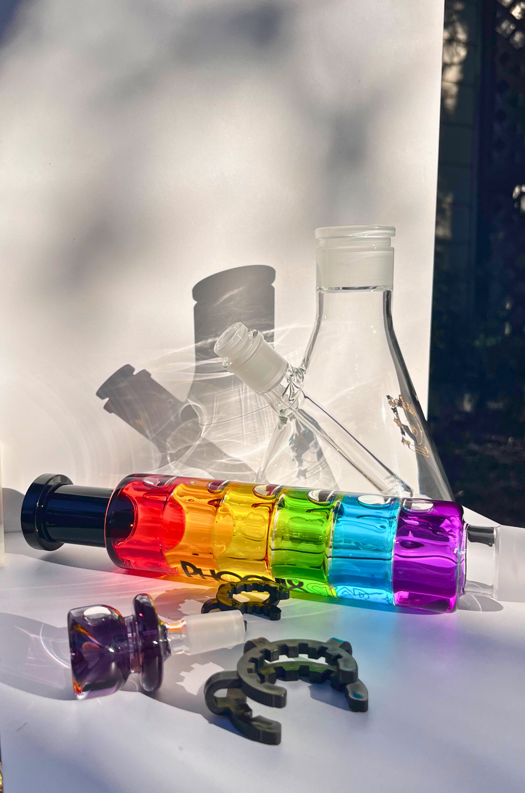 Rainbow Bazooka Glycerin Bong
