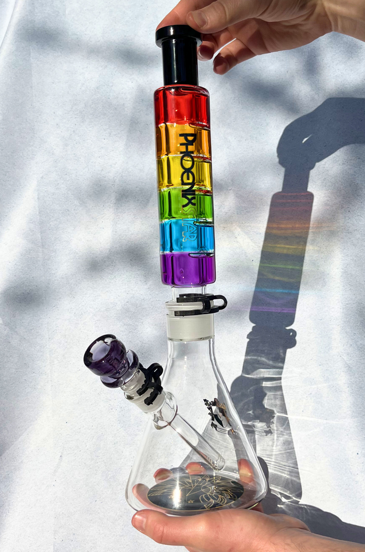 Rainbow Bazooka Glycerin Bong