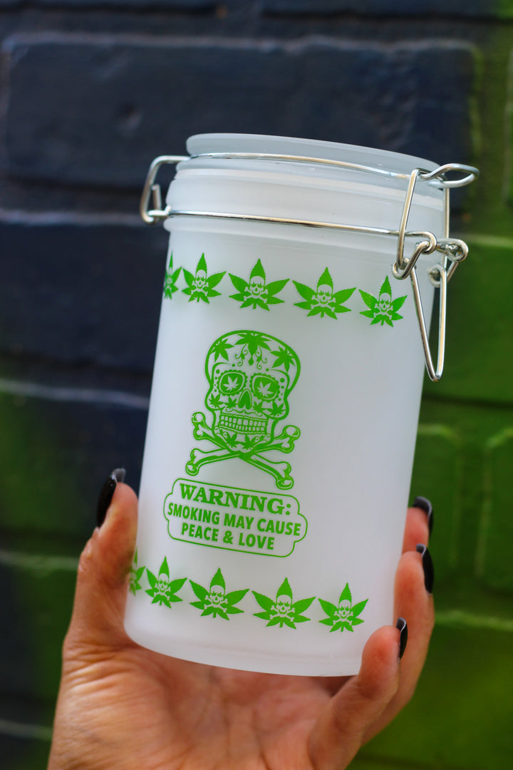 Sugar Skull Stash Jar